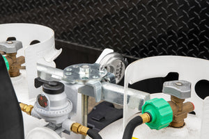 Camco Double Propane Tank Theft Prevention Combination Locking Device for RVs