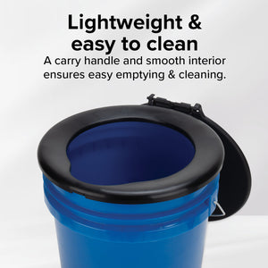 Camco RV Portable Outdoor 5 Gallon Toilet Bucket Kit with Seat & Lid Attachment