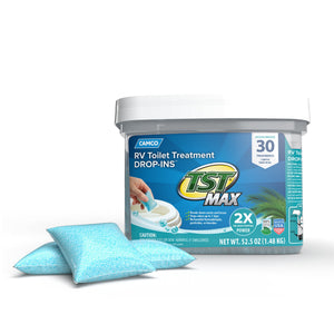 Camco TST MAX 30 Drop-Ins RV Toilet Waste Odor Treatment, Ocean Breeze Scent
