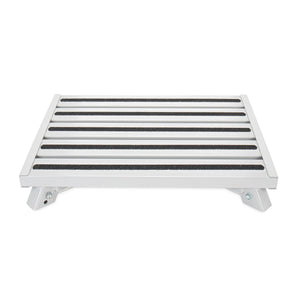Camco 43677 Fixed Height Aluminum Platform Step Stool with Non Slip Rubber Feet