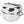 Camco 10 Piece Stainless Steel Cookware Nesting Pot Set w/Handle & Storage Strap
