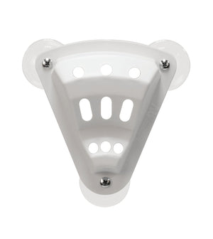Camco 3 x 5 Inch Durable Plastic Construction Suction Cup Flag Holder, White