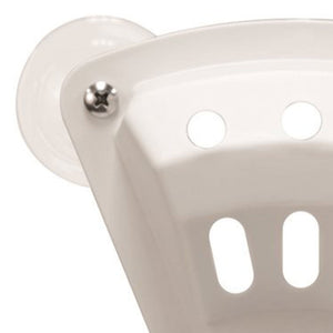 Camco 3 x 5 Inch Durable Plastic Construction Suction Cup Flag Holder, White
