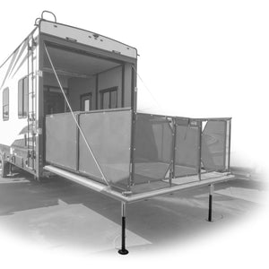 Camco Eaz-Lift Adjustable RV Patio Supports w/ Flat Bottom Slide Outs, Set of 2