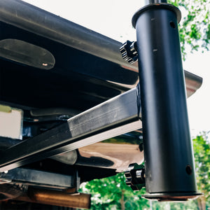 Camco Durable Alloy Steel Hitch Mount Umbrella Holder for Shaded Outdoor Events