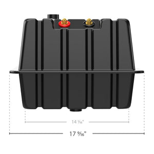 Camco Vented RV/Marine Double SideBySide Durable Polymer Battery Box Set, Black