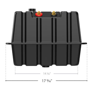 Camco Vented RV/Marine Double SideBySide Durable Polymer Battery Box Set, Black