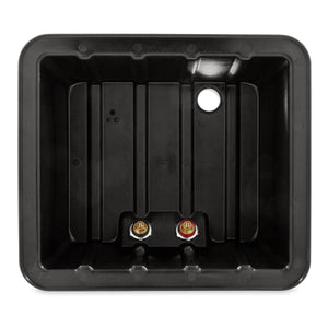 Camco Vented RV/Marine Double SideBySide Durable Polymer Battery Box Set, Black