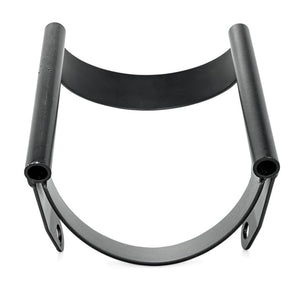 Camco Motorcycle Wheel Chock Mount with Handlebar Straps & Universal Tire Fit