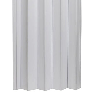 LTL Home Products Via 36" x 80" Vinyl PVC Hinged Single Folding Door, White