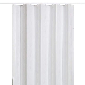 LTL Home Products Via 36" x 80" Vinyl Hinged Single Folding Door, White Mist