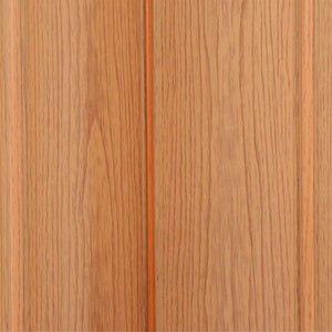 LTL Home Products Via 36" x 80" Vinyl Hinged Single Folding Door, Oak Brown