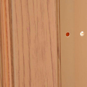 LTL Home Products Via 36" x 80" Vinyl Hinged Single Folding Door, Oak Brown