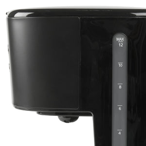 Haden Coffee Machine, 12 Cup Programmable Drip Coffee Maker, Black & Copper