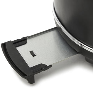 Haden Heritage 2 Slice Wide Slot Stainless Steel Toaster, Black & Chrome