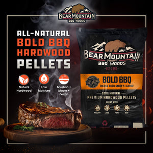 Bear Mountain BBQ Hardwood Bold Craft Blends Grill Smoker Pellets, 20 Pounds - TRAPSKI
