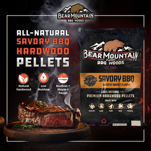 Bear Mountain BBQ Hardwood Savory Craft Blends Grill Smoker Pellets, 20 Pounds - TRAPSKI