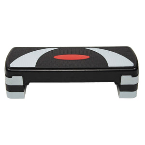 BalanceFrom Fitness Adjustable Workout Aerobic Step Platform Trainer, Gray/Black