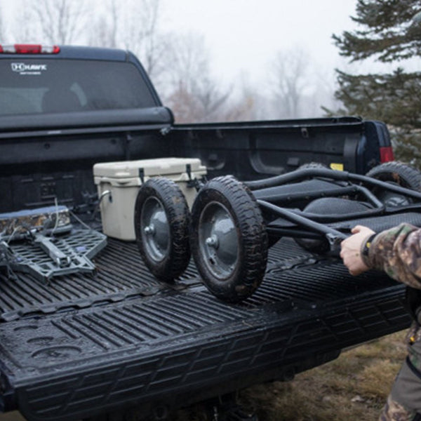 Hawk Crawler 500 Lb. Capacity Foldable Multi Use Deer Game Cart, Flat Dark Earth