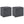 Suncast 22 Gal Outdoor Patio Small Deck Box w/Storage Seat, Cyberspace (2 Pack)
