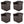 Suncast 31 Gallon Indoor and Outdoor Storage Patio Bench Chair, Java (4 Pack)