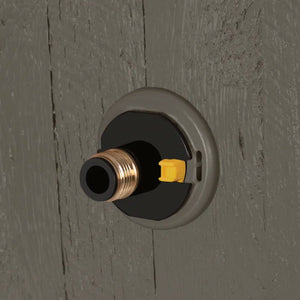 Suncast Farmington Hideaway Garden Hose Storage Pot Container, Stoney (2 Pack)