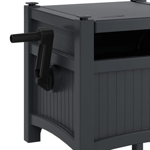 Suncast Hideaway 100 Ft Garden Hose Reel for 5/8 Inch Hoses, Cyberspace (2 Pack)