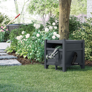 Suncast Hideaway 100 Ft Garden Hose Reel for 5/8 Inch Hoses, Cyberspace (2 Pack)