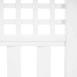 Suncast Grand View 14.5 x 24 Inch Yard Garden Border Fence Panel, White (2 Pack) - TRAPSKI