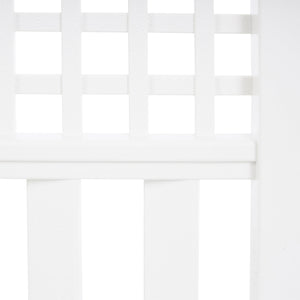 Suncast Grand View 14.5 x 24 Inch Garden Border Fence Panel, White (12 Pack)