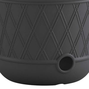 Suncast 14'' x 12" Decorative Hideaway Garden Hose Storage Pot, Gray (8 Pack)