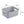 Sterilite 10x8x4.25 In Rectangular Short Basket for Home Organization (16 Pack)