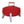 Americana Lock N Go Portable Charcoal Grill with Locking Hood and Bowl, Red
