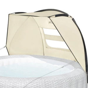 Bestway SaluSpa Sun Shade Canopy w/ Santorini SaluSpa Inflatable Outdoor Hot Tub - TRAPSKI