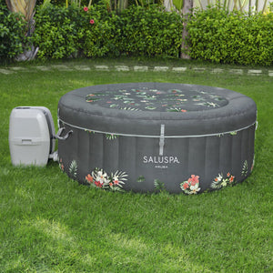 Bestway SaluSpa Sun Shade Canopy with Aruba SaluSpa Inflatable Outdoor Hot Tub