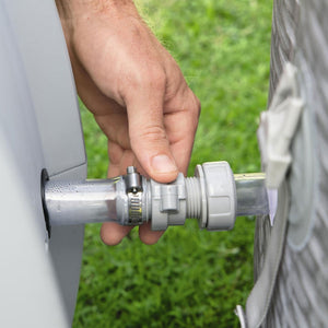 Bestway SaluSpa Sun Shade Canopy w/ Honolulu SaluSpa Inflatable Outdoor Hot Tub