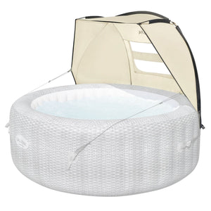 Bestway SaluSpa Sun Shade Canopy w/ Honolulu SaluSpa Inflatable Outdoor Hot Tub