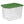 Sterilite 12 Gal Latching Lid Holiday Storage Tote Organizer Bin, Green, 4 Pack