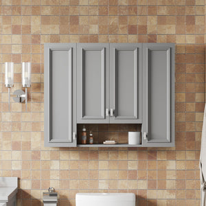 Wall Mounted Bathroom Cabinet With 5 Adjustable Shelves