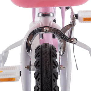 RoyalBaby Jenny Princess 14" Kids Bike w/Training Wheels, Basket & Bell, Pink EL - TRAPSKI