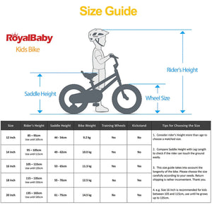 RoyalBaby Jenny Princess 14" Kids Bike w/Training Wheels, Basket & Bell, Pink EL - TRAPSKI