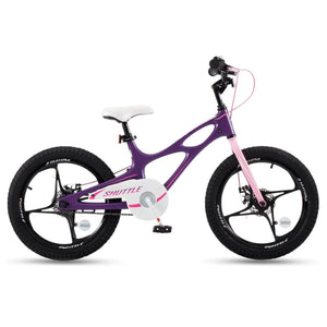RoyalBaby Space Shuttle 18" Magnesium Alloy Kids Bicycle w/2 Disc Brakes, Purple