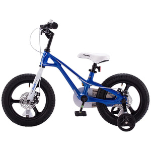 RoyalBaby RoyalMg Galaxy Fleet 16 Inch Kids Bicycle with Training Wheels, Blue - TRAPSKI