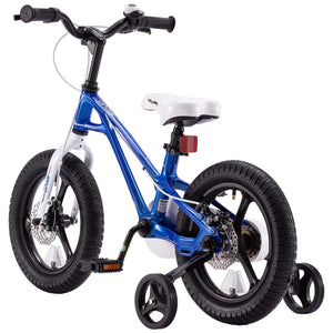 RoyalBaby RoyalMg Galaxy Fleet 16 Inch Kids Bicycle with Training Wheels, Blue - TRAPSKI