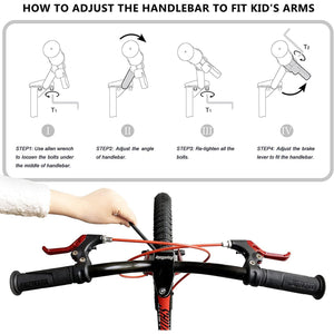 RoyalBaby Space Shuttle 14" Magnesium Alloy Kids Bicycle w/2 Disc Brakes, Black