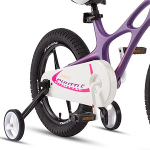 RoyalBaby Space Shuttle 14" Magnesium Alloy Kids Bike w/ Training Wheels, Purple