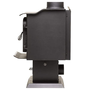 Ashley Hearth Products 1,200 Square Feet 68,000 BTUs Pedestal Wood Stove, Black