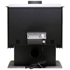 Ashley Hearth Products 2,000 Square Feet 89,000 BTUs Pedestal Wood Stove, Black