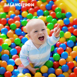BalanceFrom Fitness 2.3" Play Pit Balls with Storage Bag, Multicolor (2 Pack) - TRAPSKI