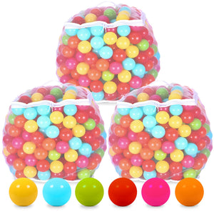 BalanceFrom Fitness 2.3" Play Pit Balls with Storage Bag, Multicolor (3 Pack)